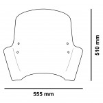 T.X. plexi HONDA SCOOPY  SH125i (2020-) SH350I (2021-) kép