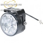 LED-ES NAPPALI MENETFÉNY FEKETE, KEREK, 72 MM kép