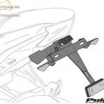 Rendszámtábla tartó, Puig Yamaha YZF R125 (2014-2016) kép