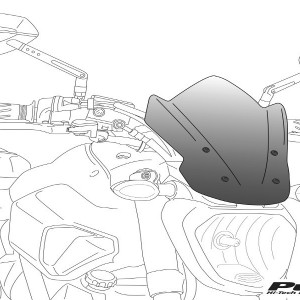 Naked New Generation plexi HUSQVARNA SVARTPILEN 401 (2017-) kép