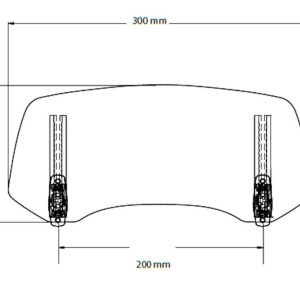 Puig VISOR 2.0. FIX felső légterelő plexi kép