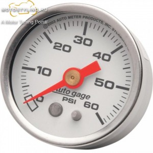 AUTO METER Légnyomás mérő 0-60 PSI Króm kép