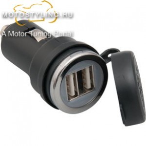 Dupla USB adapter szivargyújtó aljzathoz kép