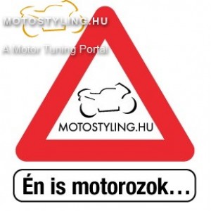 Én is motorozok... matrica kép