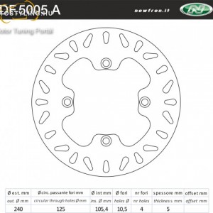 Féktárcsa DF.5005 A kép