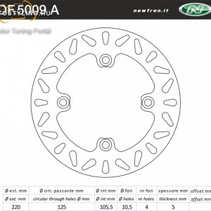 Féktárcsa DF.5009 A kép