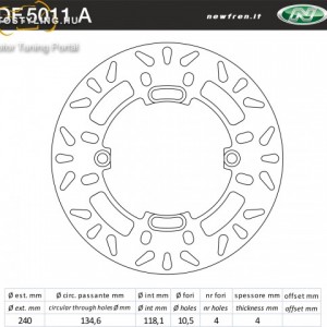 Féktárcsa DF.5011 A kép