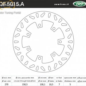 Féktárcsa DF.5015 A kép
