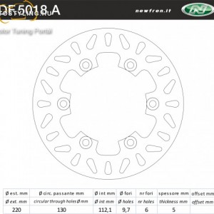 Féktárcsa DF.5018 A kép