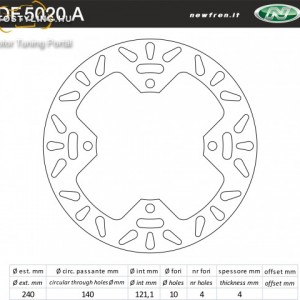 Féktárcsa DF.5020 A kép