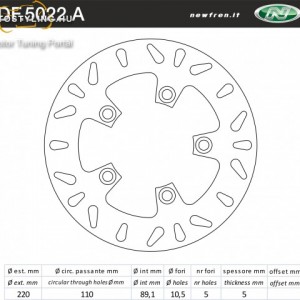 Féktárcsa DF.5022 A kép
