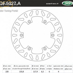 Féktárcsa DF.5027 A kép