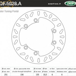 Féktárcsa DF.5028 A kép