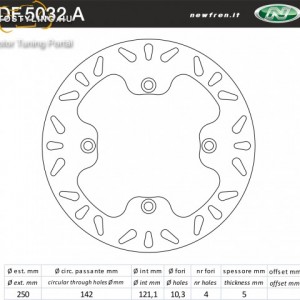 Féktárcsa DF.5032 A kép