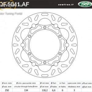 Féktárcsa DF.5041 AF kép