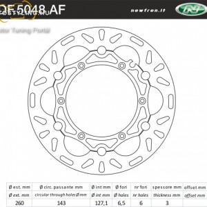 Féktárcsa DF.5048 AF kép