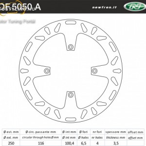 Féktárcsa DF.5050 A kép