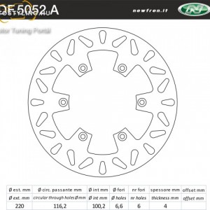 Féktárcsa DF.5052 A kép