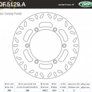 Féktárcsa DF.5129 A kép