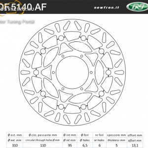 Féktárcsa DF.5140 AF kép