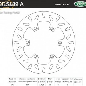 Féktárcsa DF.5189 A kép