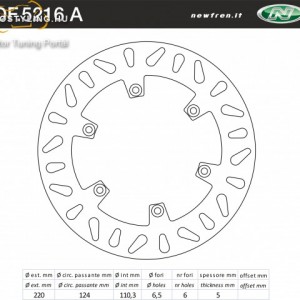 Féktárcsa DF.5216 A kép