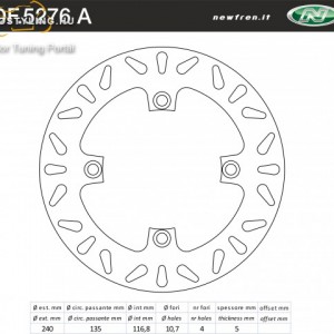 Féktárcsa DF.5276 A kép