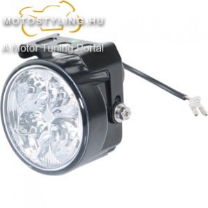LED-ES NAPPALI MENETFÉNY FEKETE, KEREK, 72 MM kép