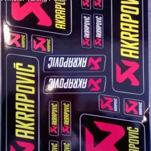 Matrica szett, AKRAPOVIC kép