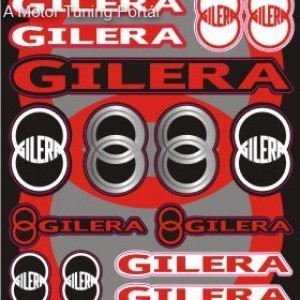 Matrica szett, GILERA kép