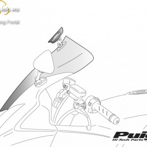 Túra plexi plusz légterelővel,Puig  Kawasaki GTR1400 (2007-2014) kép
