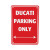 Bike It alumínium parkolótábla – csak a Ducati parkoló thumbnail kép
